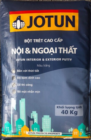 Jotun Putty In & Ex 40kg (Bột trét nội ngoại thất-màu trắng)